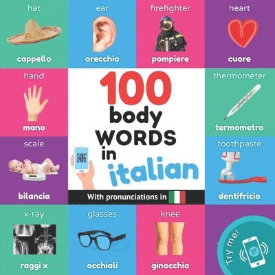 Yukismart - 100 body words in italian, Häftad