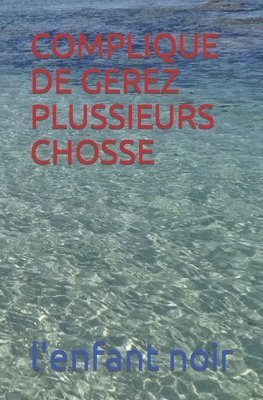 L'Enfant Noir - Complique de Gerez Plussieurs Chosse, Häftad