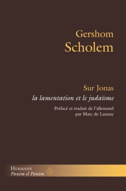 Gershom Scholem - Sur Jonas, E-bok