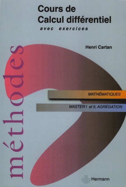 Henri Cartan - Cours de calcul différentiel, E-bok