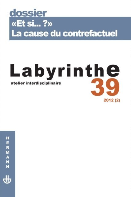 Sacha Bourgeois-Gironde - Revue Labyrinthe n°39, E-bok