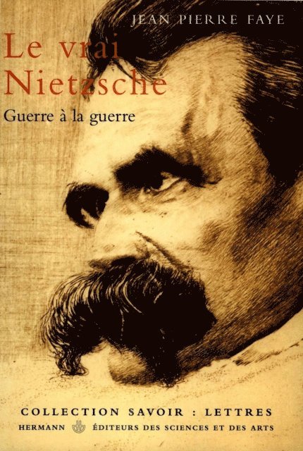 Jean-Pierre Faye - Le vrai Nietzsche, E-bok