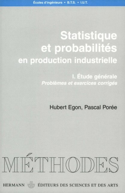 Pascal Poree, Hubert Egon - Statistique et probabilités. Tome I, E-bok