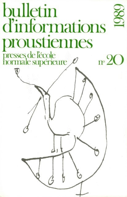 Bernard Brun - Bulletin d'informations proustiennes n° 20, E-bok. Tillgänglighet: Lägg i varukorg