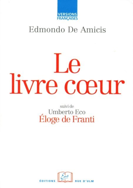 Edmondo de Amicis - Le livre Cœur, E-bok
