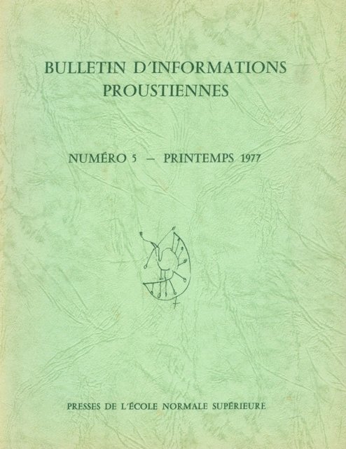 Jean Bousquet - Bulletin d'informations proustiennes n° 5, E-bok