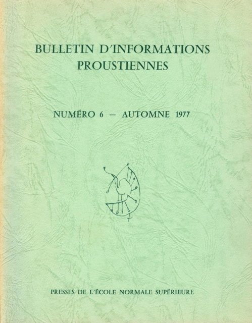 Jean Bousquet - Bulletin d'informations proustiennes n° 6, E-bok