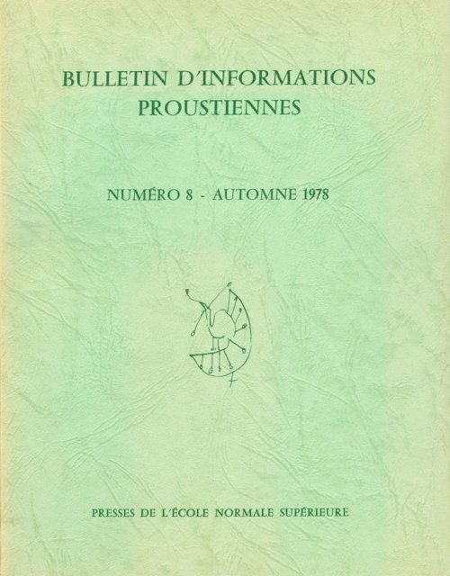 Jean Bousquet - Bulletin d'informations proustiennes n° 8, E-bok