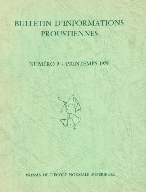 Jean Bousquet - Bulletin d'informations proustiennes n° 9, E-bok