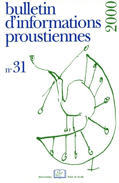 Bernard Brun - Bulletin d'informations proustiennes n° 31, E-bok. Tillgänglighet: Lägg i varukorg