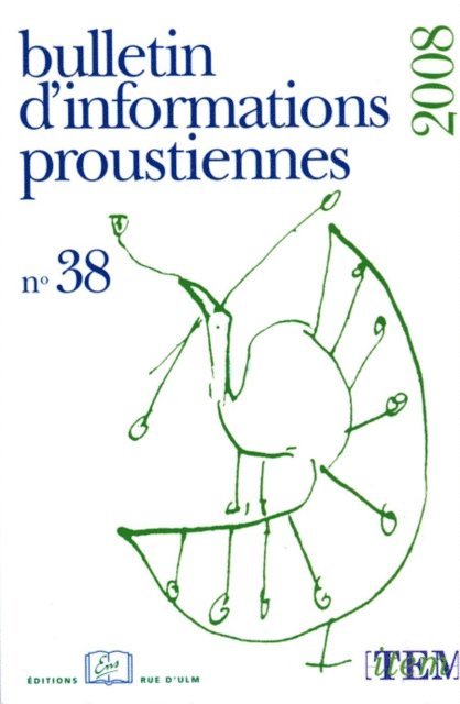Bernard Brun - Bulletin d'informations proustiennes n° 38, E-bok. Tillgänglighet: Lägg i varukorg
