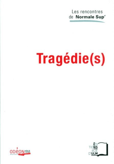 Donatien Grau, Collectif - Tragédie(s), E-bok