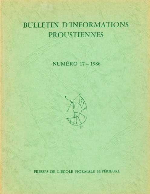 Bernard Brun - Bulletin d'informations proustiennes n° 17, E-bok. Tillgänglighet: Lägg i varukorg