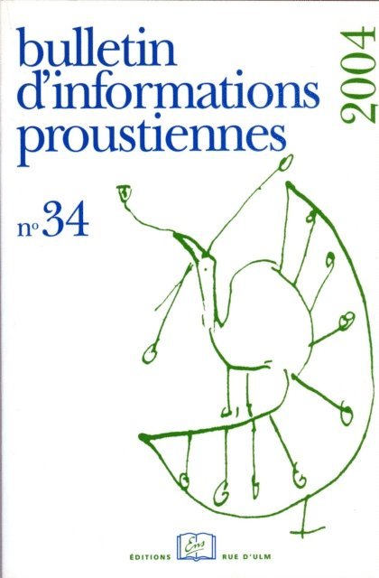Bernard Brun - Bulletin d'informations proustiennes n° 34, E-bok. Tillgänglighet: Lägg i varukorg
