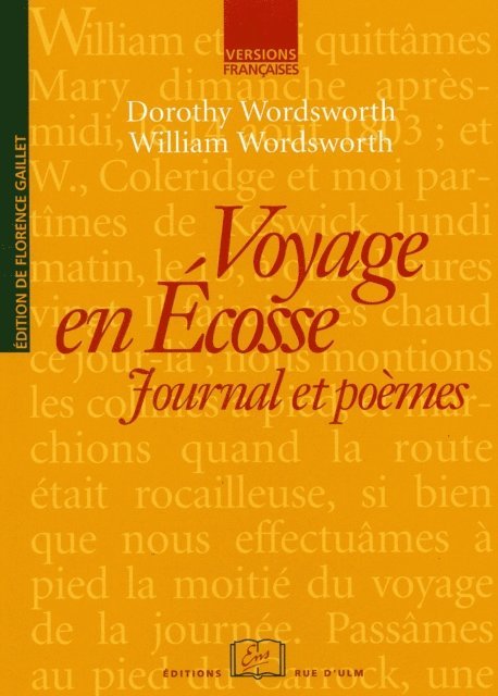 Florence Gaillet, Dorothy Wordsworth, William Wordsworth - Voyage en Ecosse, E-bok