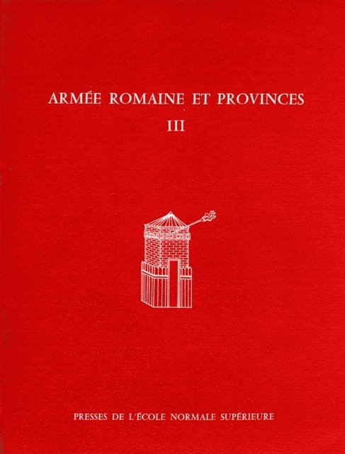 Bohec Le, Michel Redde, Rene Rebuffat - Armée romaine et provinces, III, E-bok