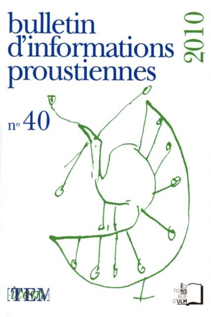 Nathalie Mauriac Dyer, Bernard Brun, Collectif - Bulletin d'information proustienne n° 40, E-bok. Tillgänglighet: Lägg i varukorg