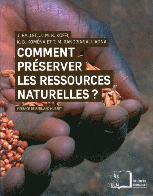 Jerome Ballet - Comment préserver les ressources naturelles ?, E-bok