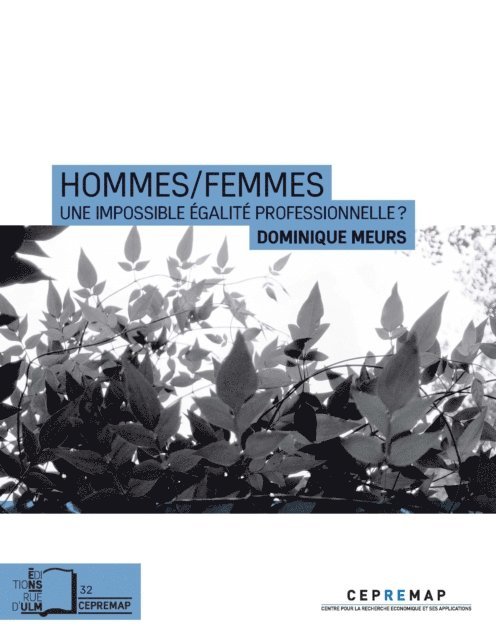 Dominique Meurs - Hommes /Femmes : Une impossible égalité professionnelle ?, E-bok