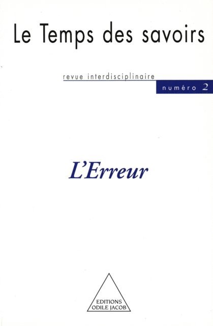 Michel Morvan, Dominique Rousseau - L' Erreur, E-bok