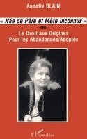 Michel Cahen - Née de père et mère inconnus, Häftad