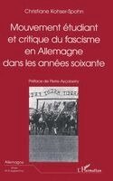 Kohser-Spohn Christiane - Mouvement Etudiant Et Critique Du Fascisme En Allemagne Dans, Häftad