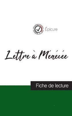 Épicure - Lettre à Ménécée de Épicure (fiche de lecture et analyse complète de l'oeuvre), Häftad