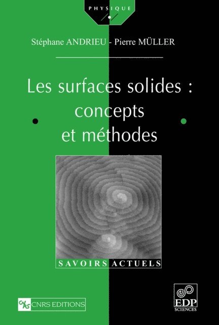 Pierre Muller, Stephane Andrieu - Les surfaces solides : concepts et méthodes, E-bok