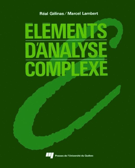 Lambert Marcel Lambert, Gelinas Real Gelinas - Éléments d'analyse complexe, E-bok