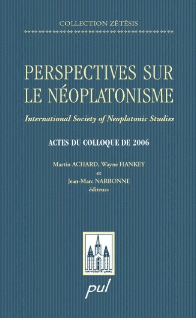 Collectif Collectif - Perspectives sur le néoplatonisme, E-bok