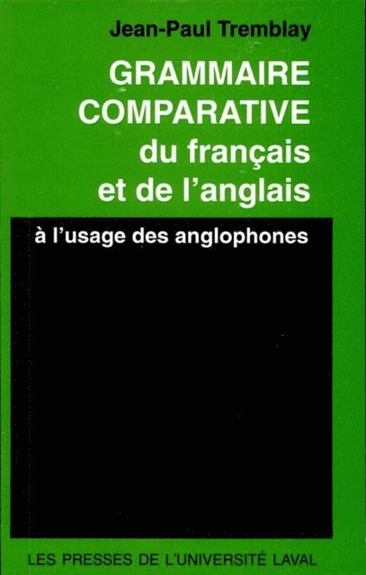 Tremblay Jean-Paul Tremblay - Grammaire comparative du français et de l’anglais, E-bok