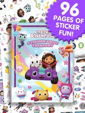 Gabby's Dollhouse Universal Sticker Book Treasury, Inbunden