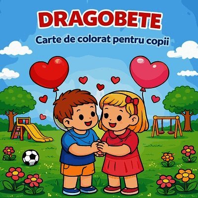 Dragobete - Carte de colorat pentru copii