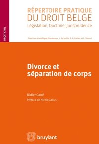 Divorce et separation de corps