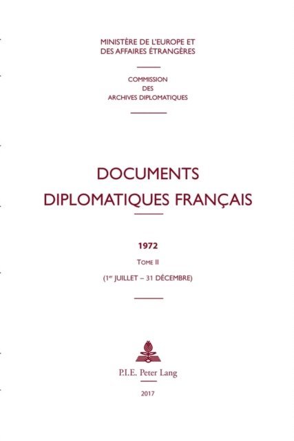 Ministere des Affaires etrangeres - Documents diplomatiques français, E-bok