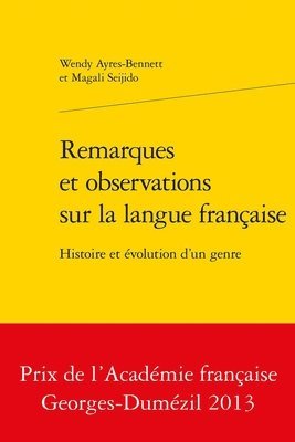 Wendy Ayres-Bennett, Magali Seijido - Remarques Et Observations Sur La Langue Francaise: Histoire Et Evolution d'Un Genre, Häftad. Tillgänglighet: Lägg i varukorg