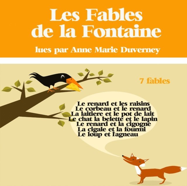 Fontaine - 7 fables de La Fontaine, Ljudbok