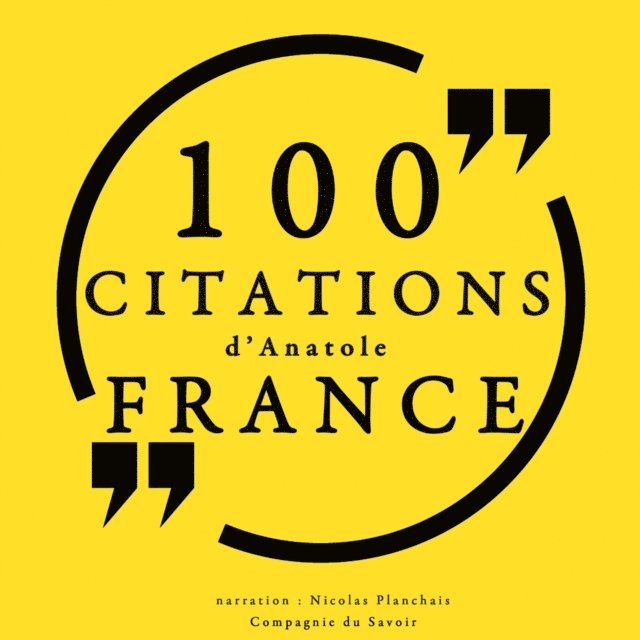 Bierce - 100 citations d'Anatole France, Ljudbok