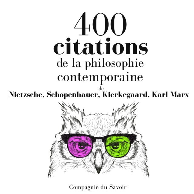 Schopenhauer, Nietzsche, Kierkegaard, Marx - 400 citations de la philosophie contemporaine, Ljudbok