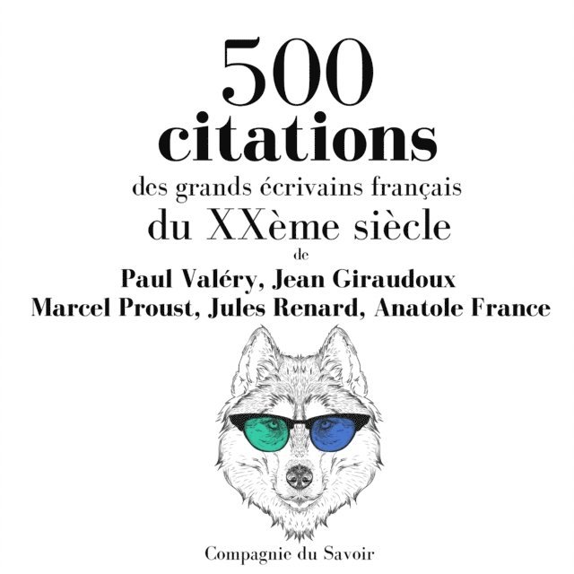 Valery, Giraudoux, Renard, Proust, France - 500 citations des grands écrivains français du XXème siècle, Ljudbok