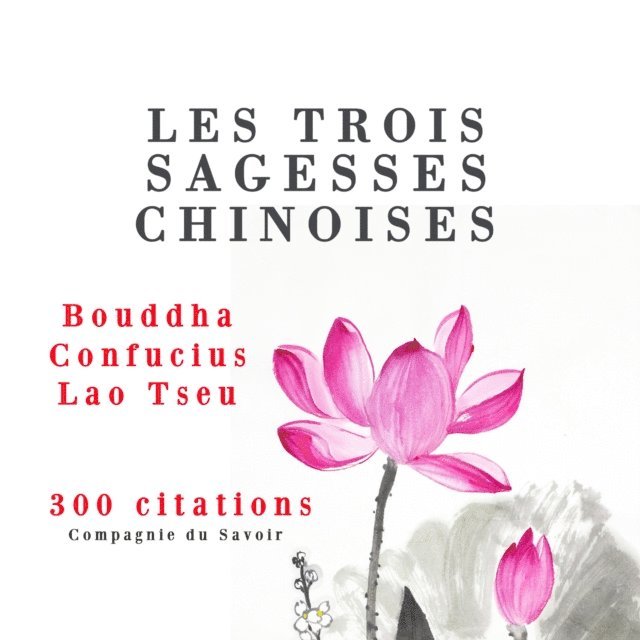 Confucius, Laozi, Buddha - Les trois sagesses chinoises : Confucius, Lao Tseu, Bouddha, Ljudbok