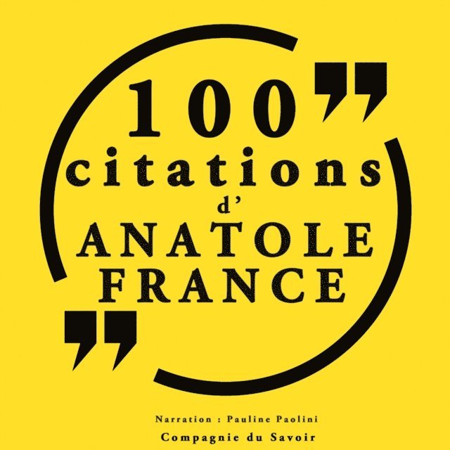 Bierce - 100 citations d'Anatole France, Ljudbok