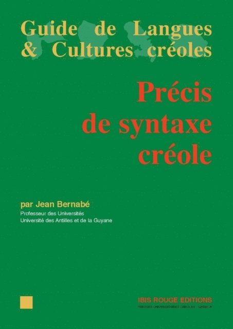 Jean Bernabe - Précis de syntaxe créole, E-bok