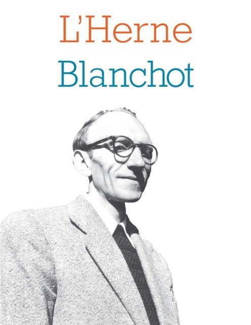 Dominique Rabate, Eric Hoppenot - Cahier de L'Herne N°107 : Maurice Blanchot, E-bok