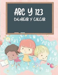Libro para colorear y trazar el ABC y el 123 para ninos