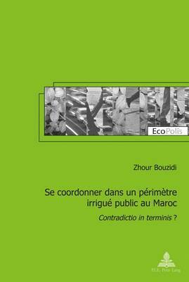Zhour Bouzidi, Marc Mormont - Se Coordonner Dans Un Périmètre Irrigué Public Au Maroc, Häftad