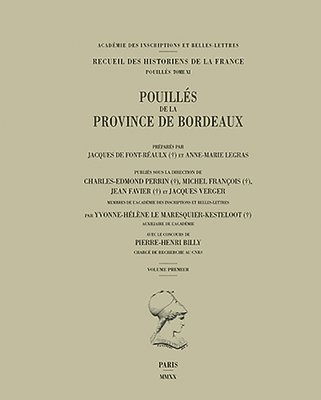 P-H Billy, Y-H Le Maresquier-Kesteloot - Pouilles de la Province de Bordeaux, Häftad