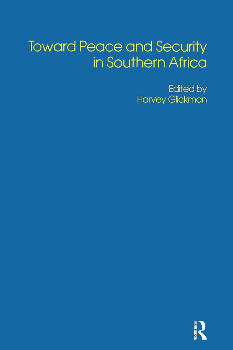 Harvey Glickman - Toward Peace Security Southern, Häftad