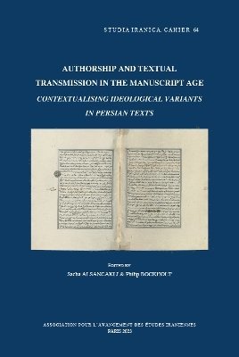 S. Alsancakli, P. Bockholt - Authorship and Textual Transmission in the Manuscript Age, Inbunden