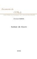 Christian Fierens - Lecture de Encore, Häftad